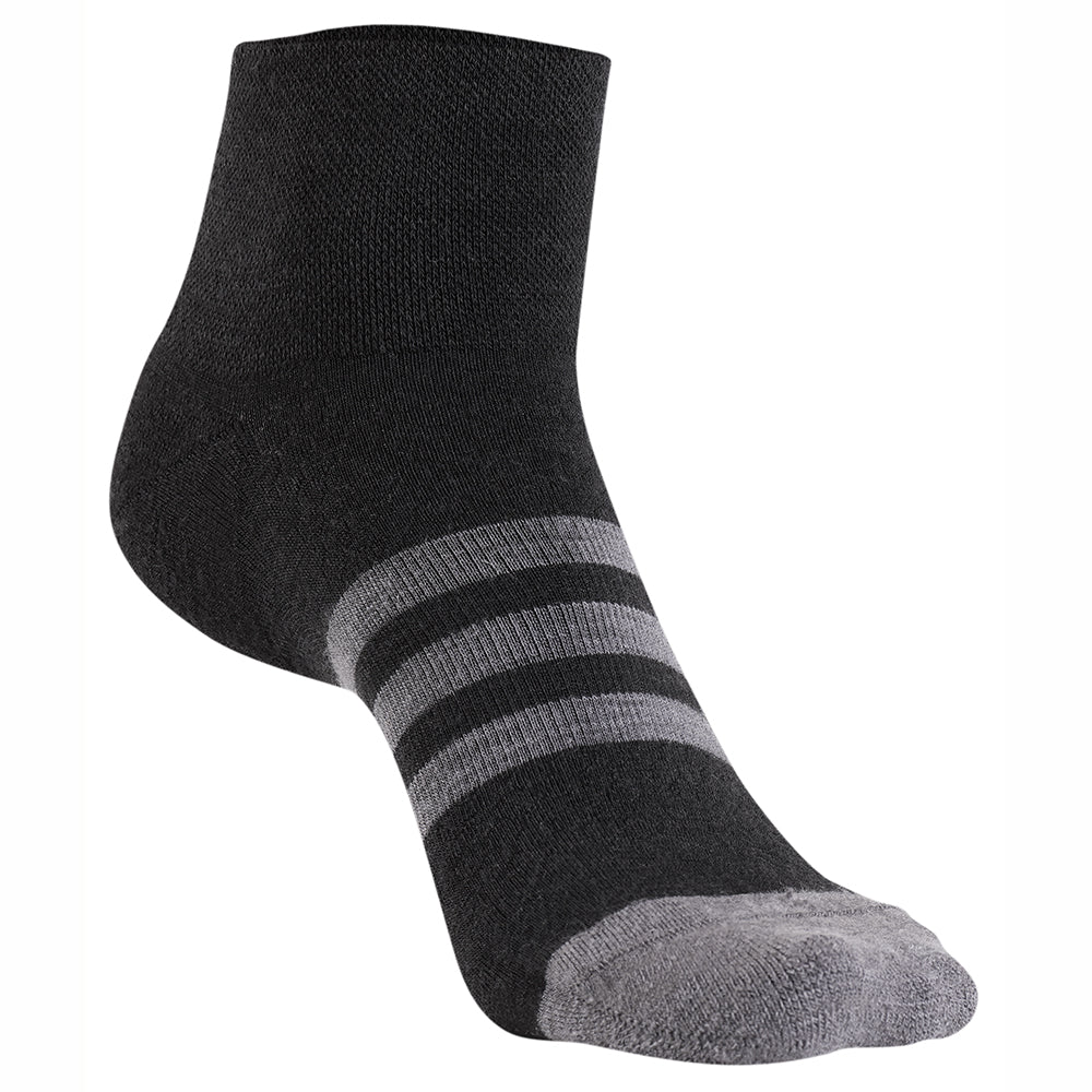 Merino Blend Sports Socks (3 Pack - Black)