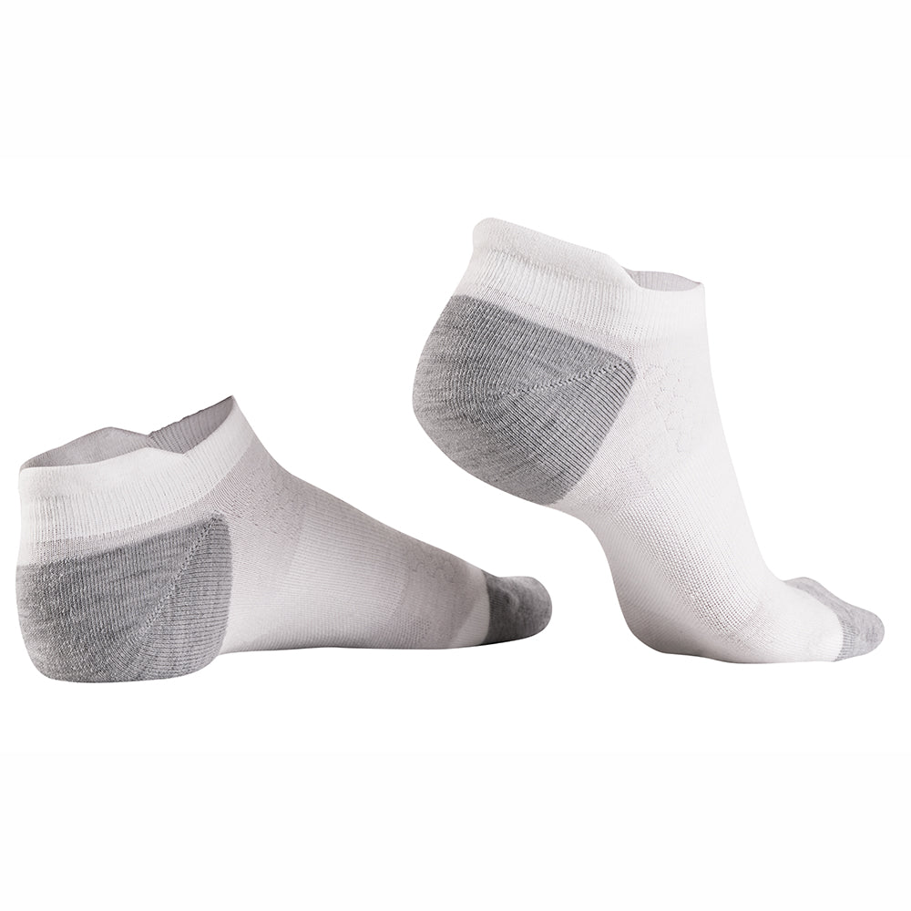 Merino Blend Trainer Socks (3 Pack - White)