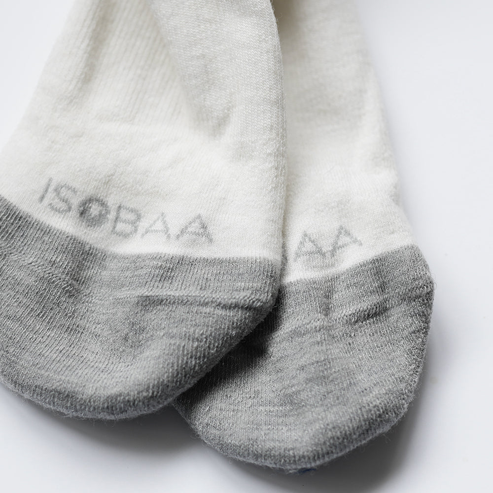 Merino Blend Trainer Socks (3 Pack - White)
