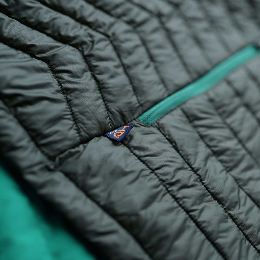 Isobaa | Mens Merino Wool Insulated Jacket (Forest/Green) | Innovative and sustainable design with our Merino jacket.