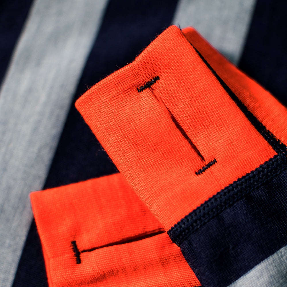 Isobaa | Kids Merino Blend 200 Long Sleeve Crew (Stripey Navy/Sky) | Your child's new favorite top: warm, breathable, and always comfortable thanks to Isobaa's Merino Wool blend.