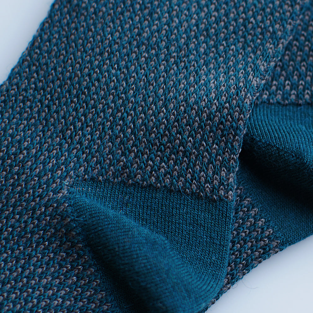 Isobaa | Merino Blend Moss Stitch Socks (3 Pack - Wine/Charcoal/Petrol) | Isobaa's Merino blend moss-stitch socks (3-pack) are a must-have addition to your sock drawer with their cosy texture and natural Merino wool benefits.