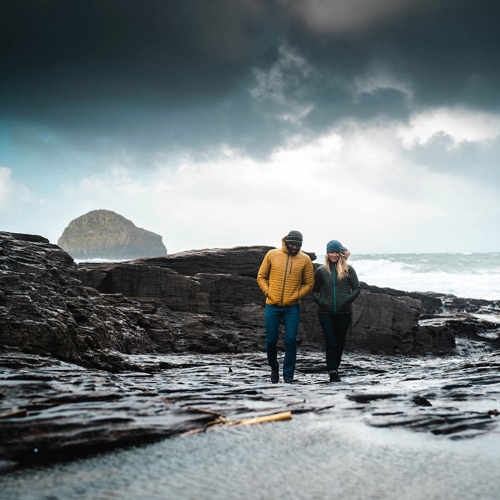 Isobaa | Womens Merino Wool Insulated Jacket (Forest/Green) | Innovative and sustainable design with our Merino jacket. | Model: Amy