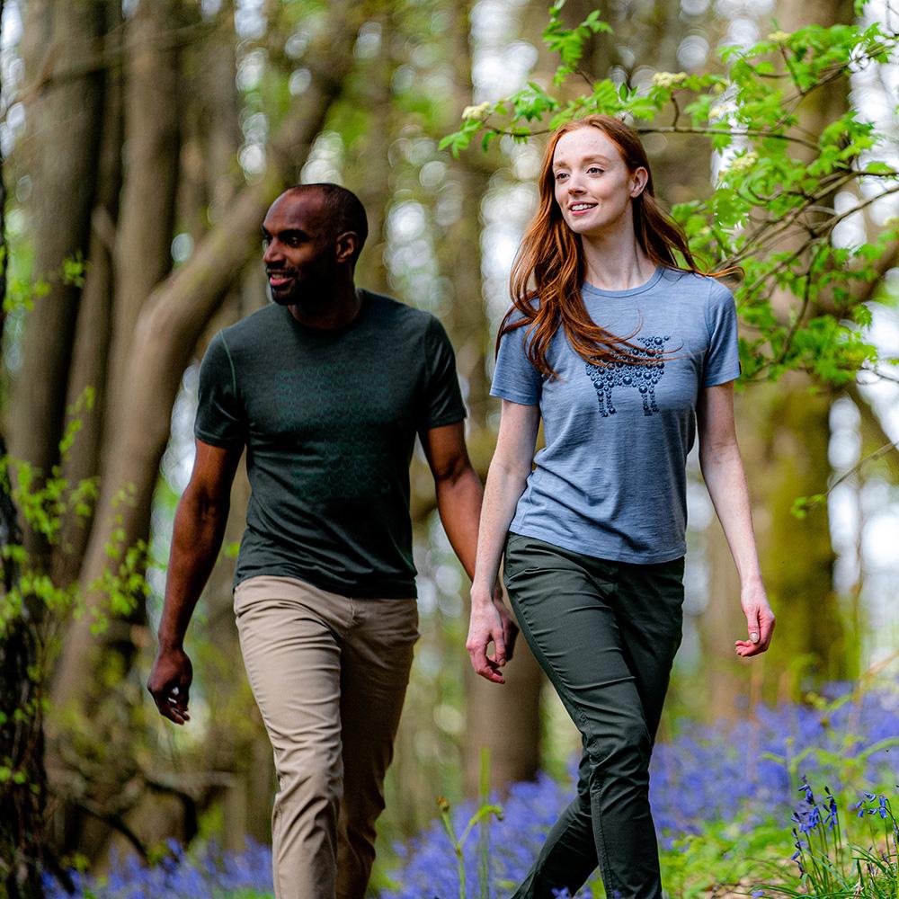 Isobaa | Mens Merino 150 Odd One Out Tee (Forest) | Gear up for everyday adventures, big and small, with Isobaa's superfine Merino Tee. | Model: Michael