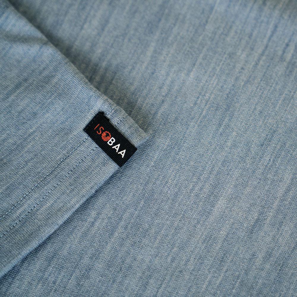 Isobaa | Mens Merino 150 Sheep Tee (Sky) | Gear up for everyday adventures in Isobaa's superfine Merino Tee.
