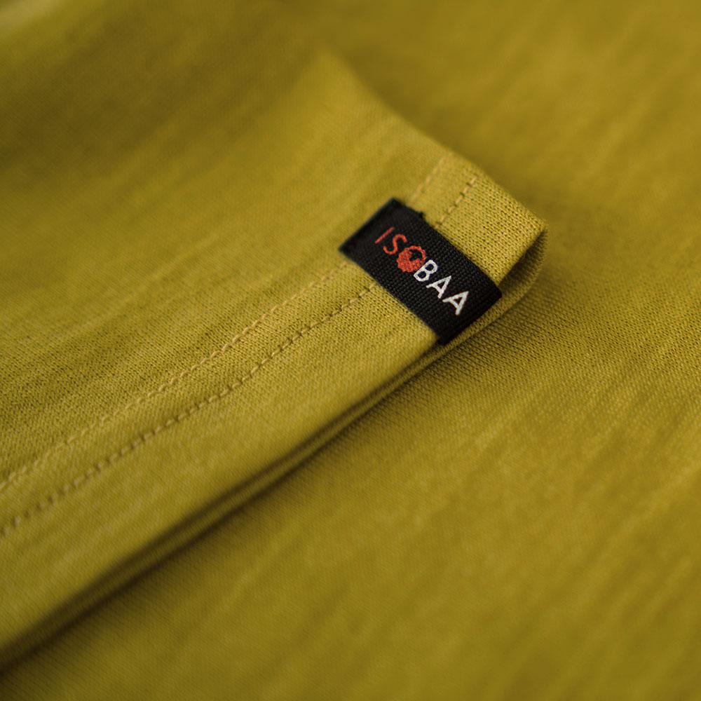 Isobaa | Mens Merino 150 V-Neck Tee (Lime) | Embark on new adventures with Isobaa's superfine Merino V-neck Tee.