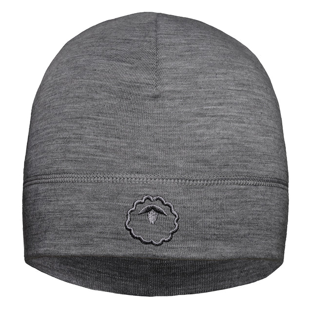 Isobaa Merino Blend 200 Sports Beanie (Charcoal Melange)