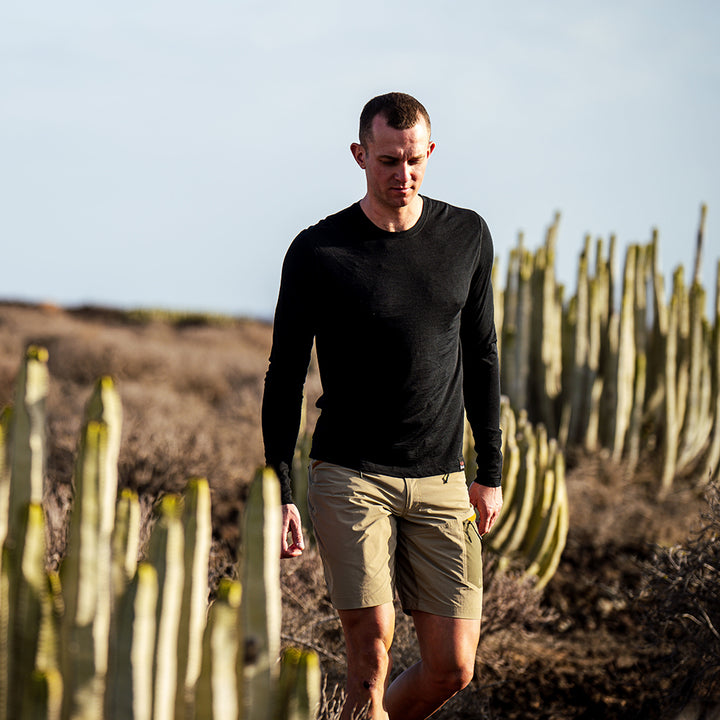 Mens 120 Ultrafine LS Crew