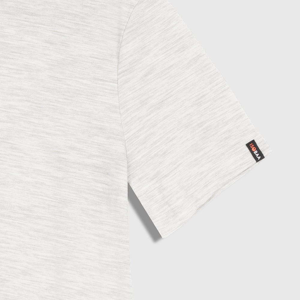 Mens Merino 150 Stamp Summit Tee (Jute/Lagoon)