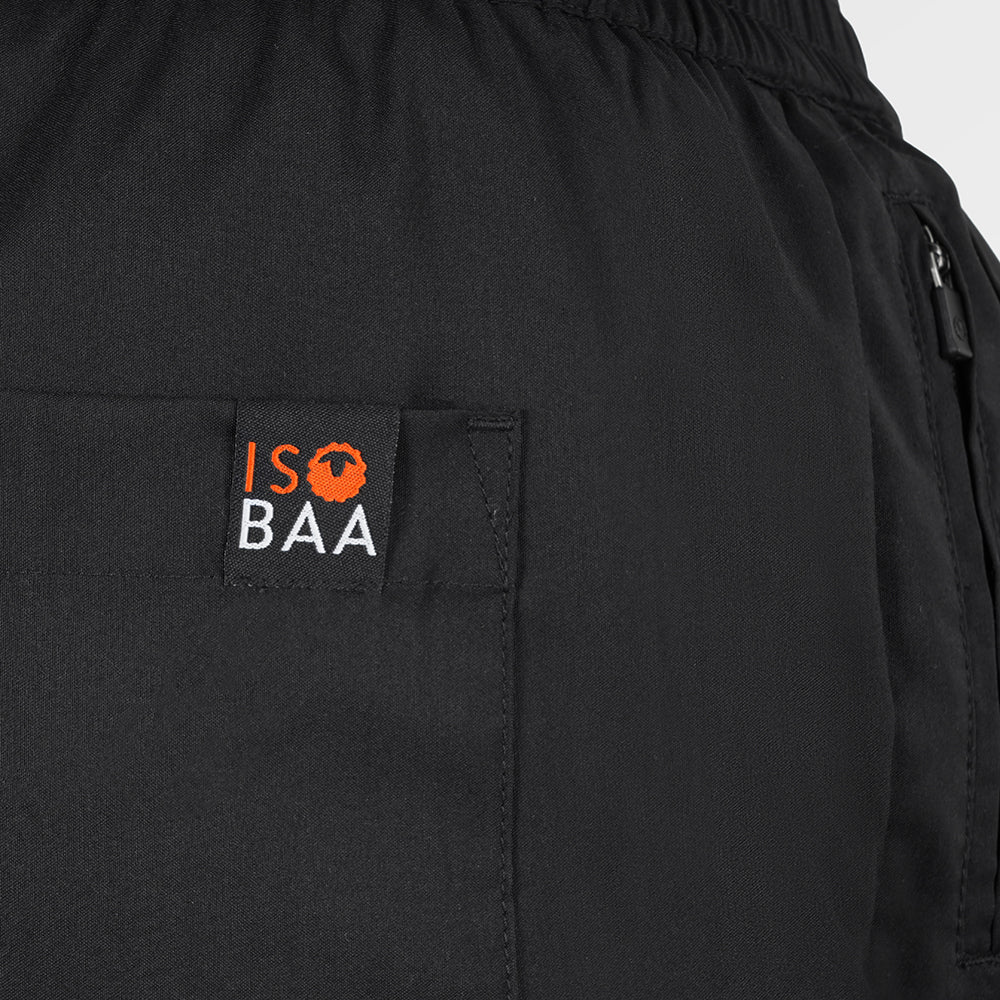 Mens Merino Active Blend Travel Shorts (Black)