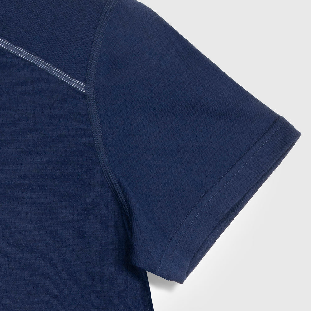 Mens Merino 150 Active Blend Short Sleeve Crew (Navy)
