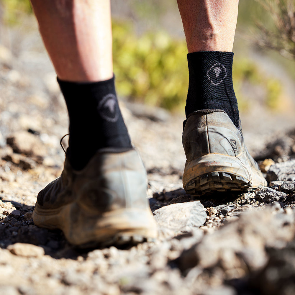 Merino Blend Sports Socks (3 Pack - Black)