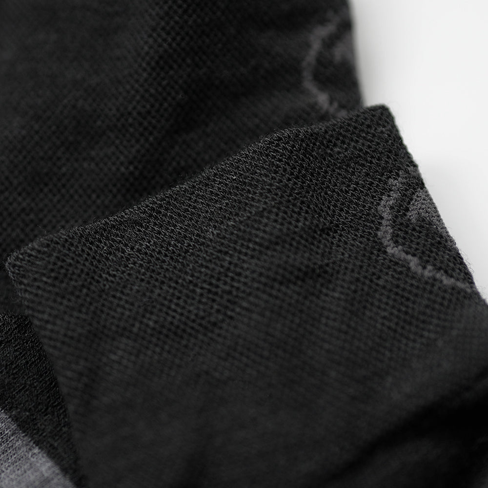 Merino Blend Sports Socks (3 Pack - Black)