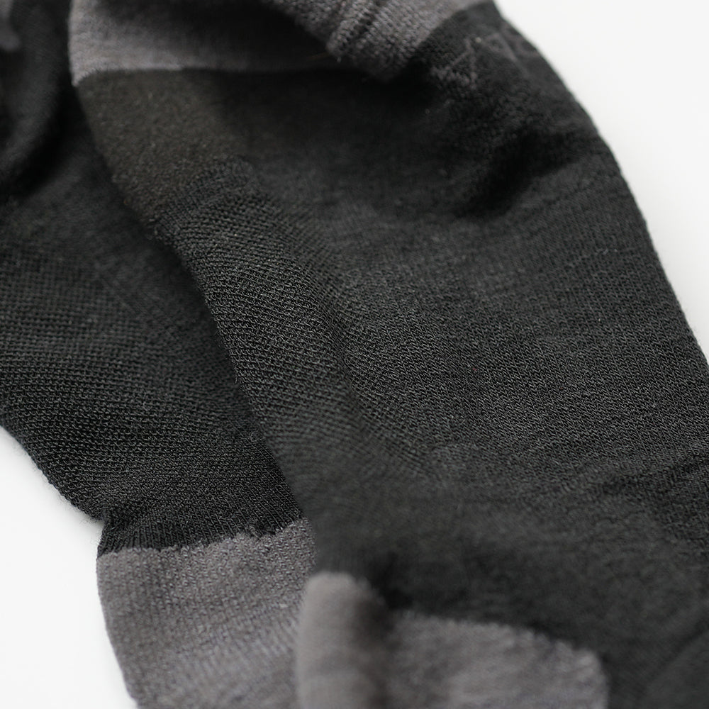 Merino Blend Trainer Socks (3 Pack - Black)