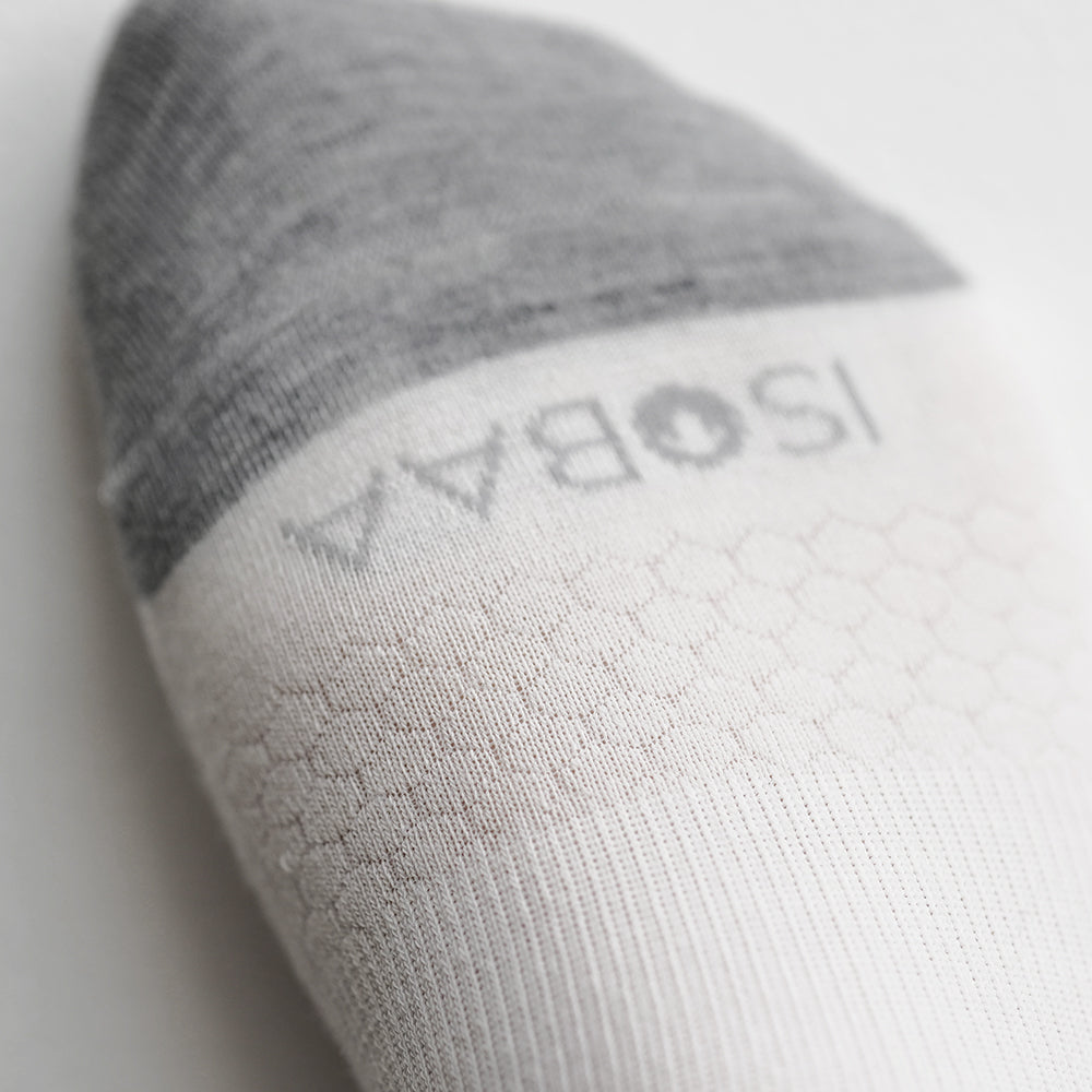 Merino Blend Trainer Socks (3 Pack - White)