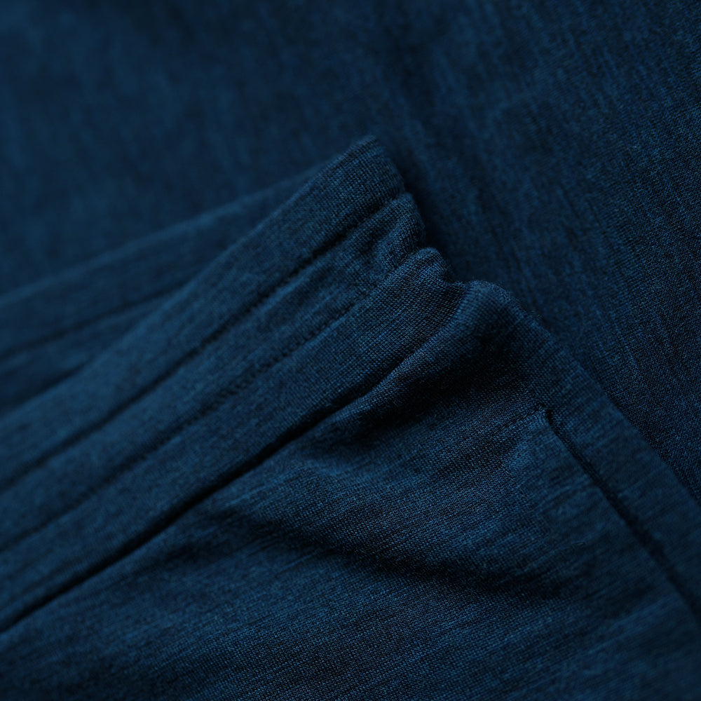 Isobaa | Mens Merino Blend 200 PJ Shorts (Petrol) | Discover breathable comfort with our Merino blend shorts.