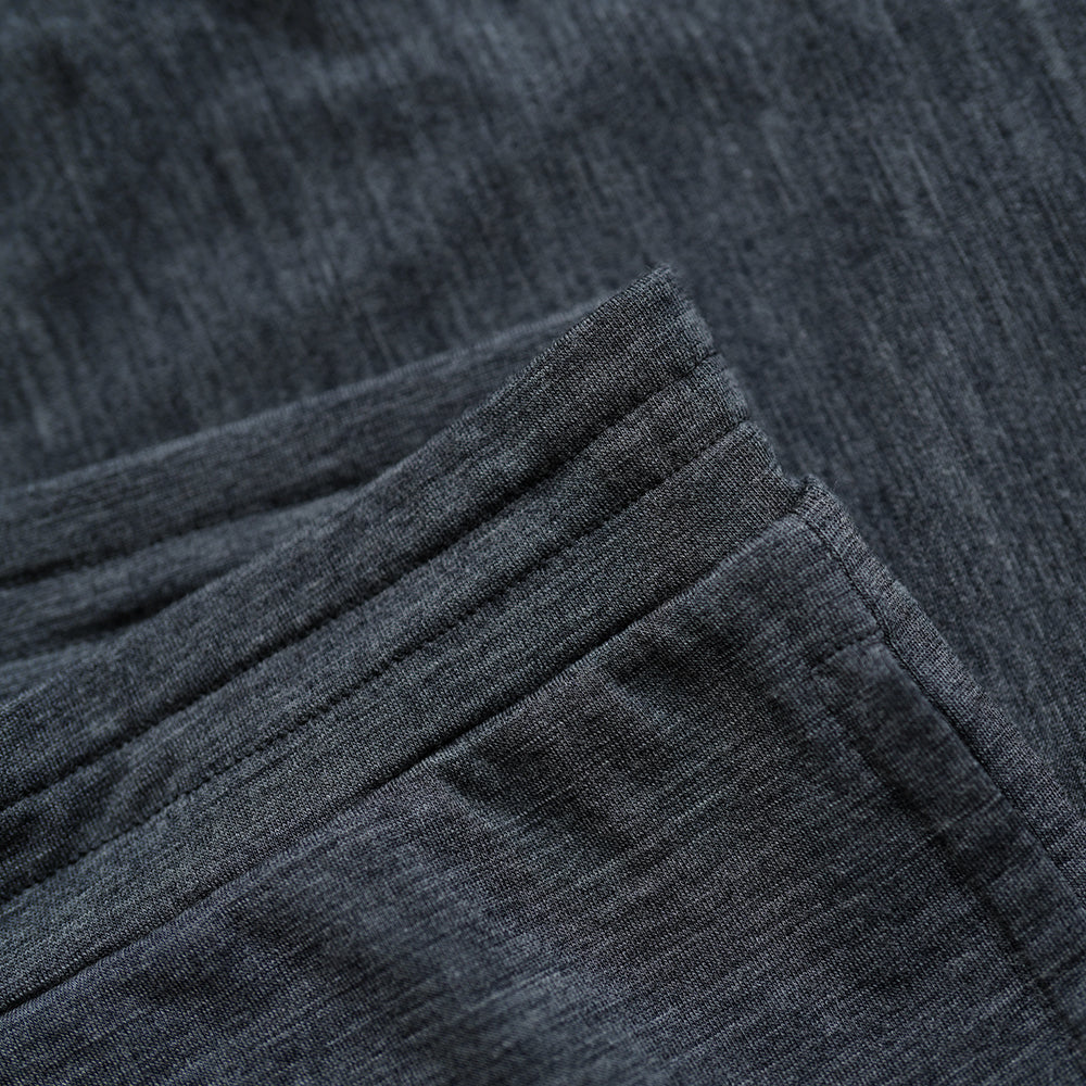 Isobaa | Mens Merino Blend 200 PJ Joggers (Smoke Melange) | Our superfine Merino blend joggers.