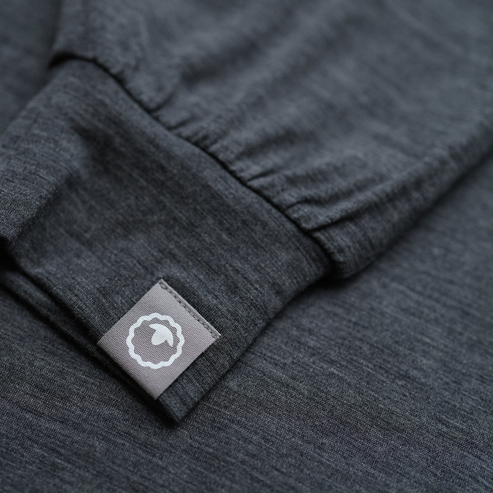Isobaa | Womens Merino Blend 200 PJ Joggers (Smoke Melange) | Our superfine Merino blend joggers.
