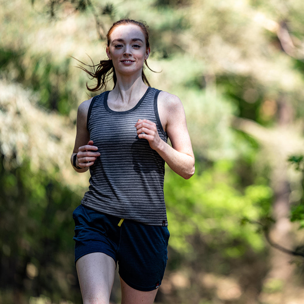 Isobaa | Womens Merino 200 Shorts (Petrol) | Our premium 200gm Merino wool shorts are ideal for exercise, post-workout relaxation, weekend lounging, errands, or tackling your daily routines – experience unmatched softness, natural temperature regulation, and odour-resistance. | Model: Sophie