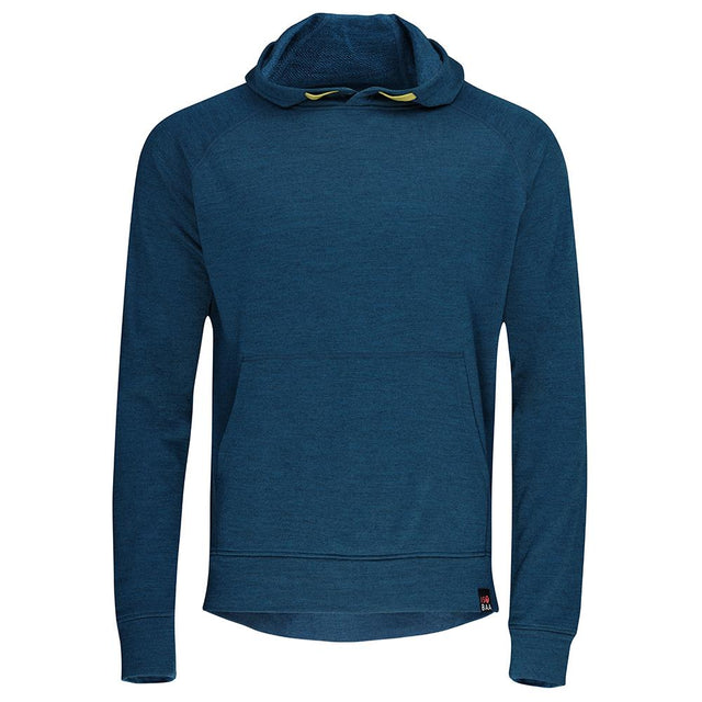 Isobaa | Mens Merino 260 Lounge Hoodie (Petrol/Lime) | Experience the best in comfort and performance with our midweight 260gm Merino wool pullover hoodie.