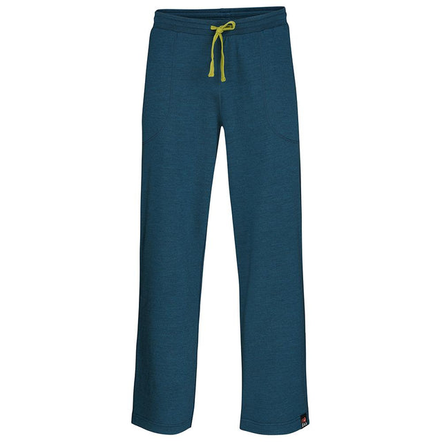 Isobaa | Mens Merino 260 Lounge Loose Joggers (Petrol/Lime) | Isobaa 260gm Merino wool lounge joggers.
