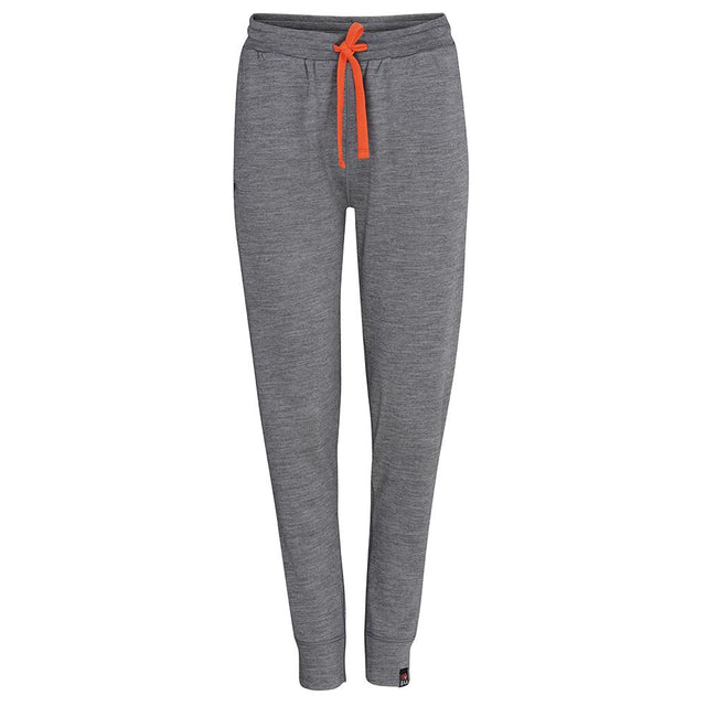 Isobaa | Womens Merino 260 Lounge Cuffed Joggers (Charcoal/Orange) | Discover unparalleled comfort and versatility with our luxurious 260gm Merino wool lounge joggers.