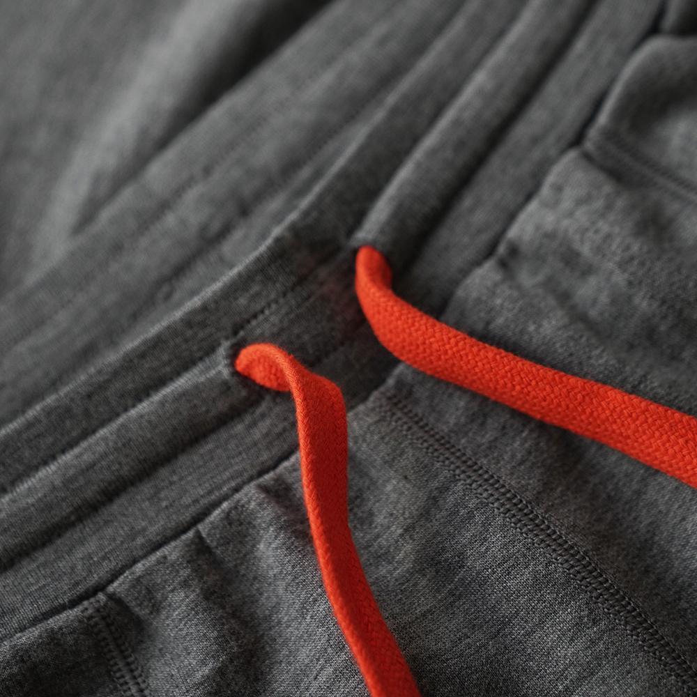 Isobaa | Womens Merino 260 Lounge Loose Joggers (Charcoal/Orange) | Isobaa 260gm Merino wool lounge joggers.
