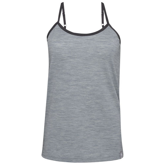 Isobaa | Womens Merino Blend 160 PJ Cami (Cloud Melange) | Indulge in cosy evenings and restful nights with Isobaa's Merino blend cami.